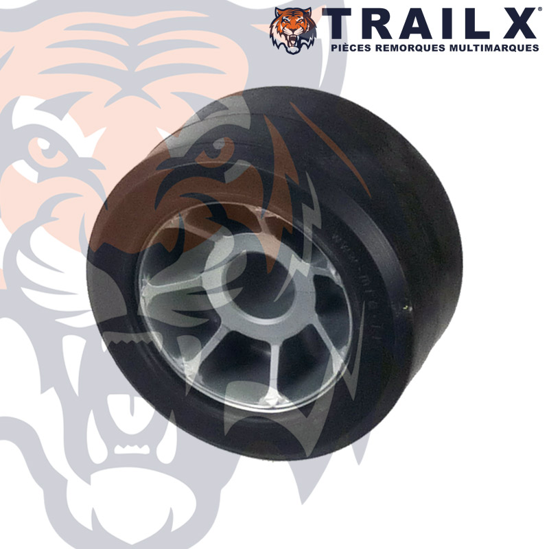 GALET BI-MAT. 100X53 AL21 - NOIR/GRIS