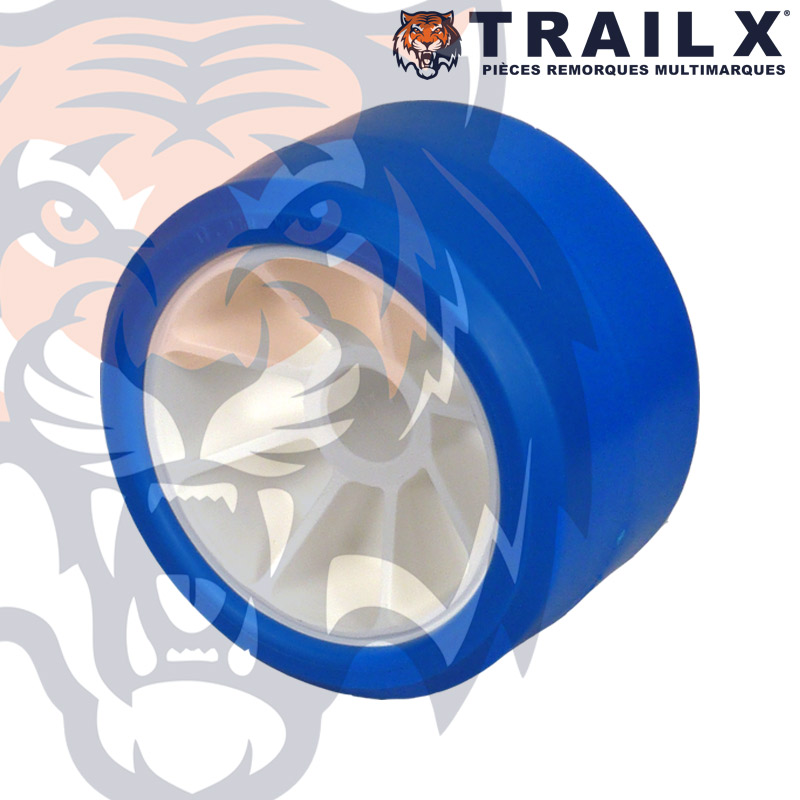 GALET BI-MAT. 120X75 AL17 - BLEU/BLANC