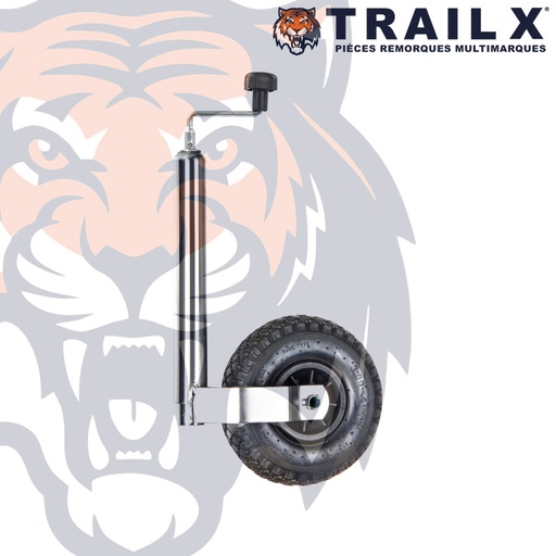 [RJ048P-PP] ROUE JOCKEY D48 PNEU - JTE PLASTIQUE ECO