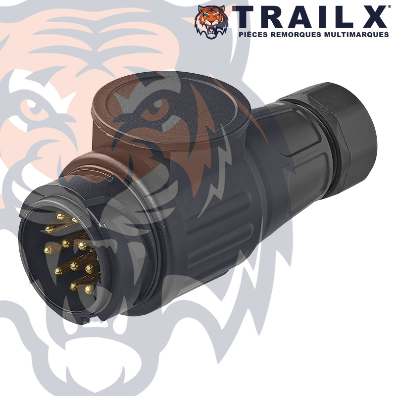 FICHE MALE - 13 BROCHES PLASTIQUE