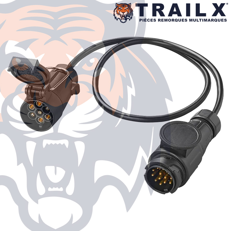 ADAPTATEUR - 13M &gt; 7F CABLE 90CM