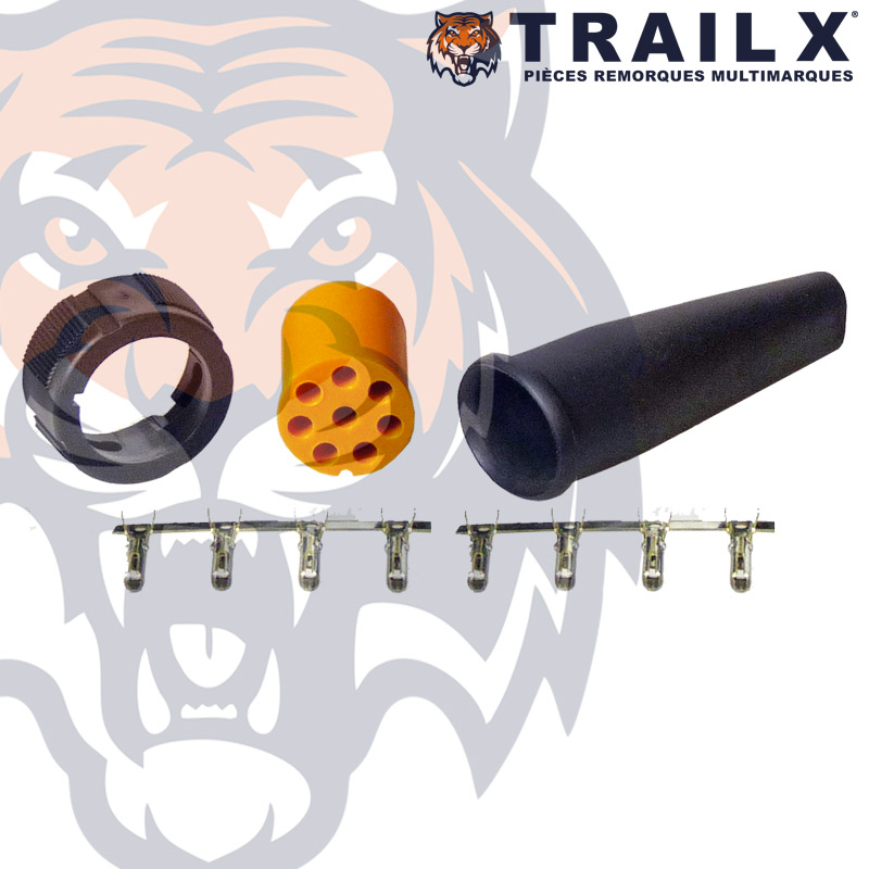 KIT BAYONNETTE FEU RONDE 8B - JAUNE