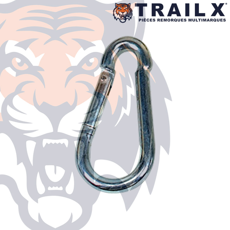 MOUSQUETON - 50X5MM ACIER ZING