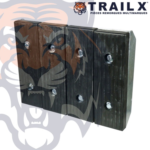 [NA643-N] ENS. 4 PATINS M2 + SUP. 4M PARA - NOIR