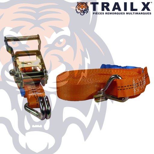 [UT123-05] SANGLE 35MM 5M 2T CLIQUET + 2 CROCHETS DOIGTS SOUDÉS