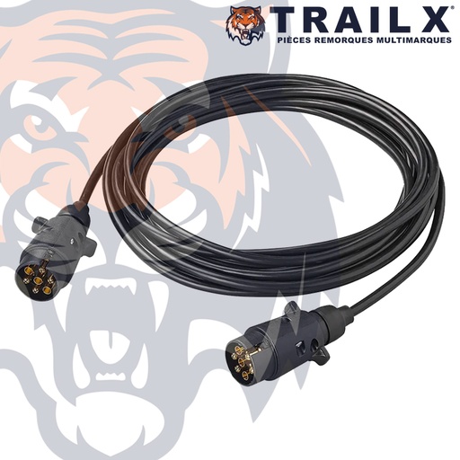 [EL021-P07] RALLONGE 2X7B MÂLE - PLASTIQUE 7X7M